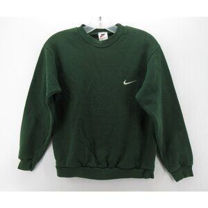 VINTAGE Nike Sweatshirt Boys Medium Pullover 90s Chest Logo USA Made *